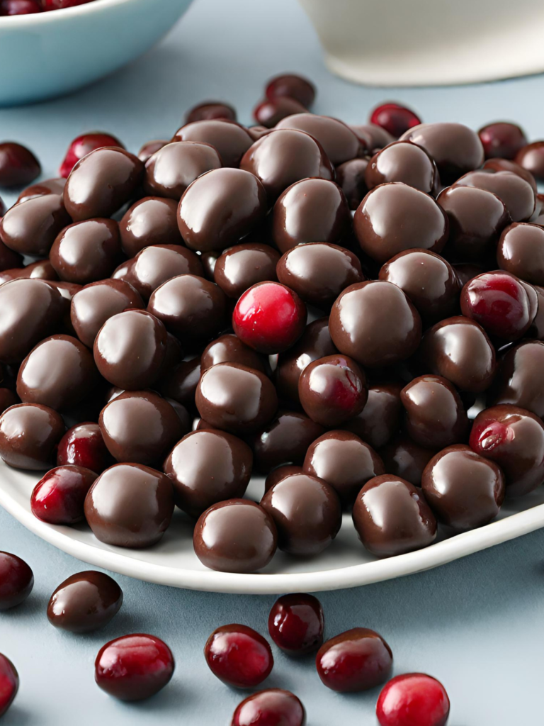 Chocolate-covered cranberries