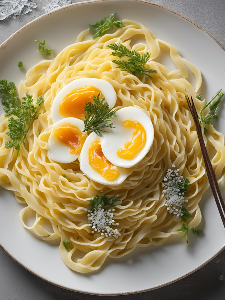 Frozen Egg Noodles with Creamy Mushroom Symphony